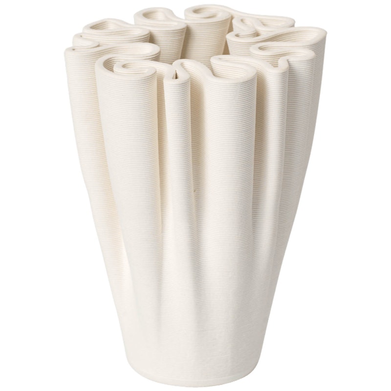 Dedali Vase H11 cm, Off-white