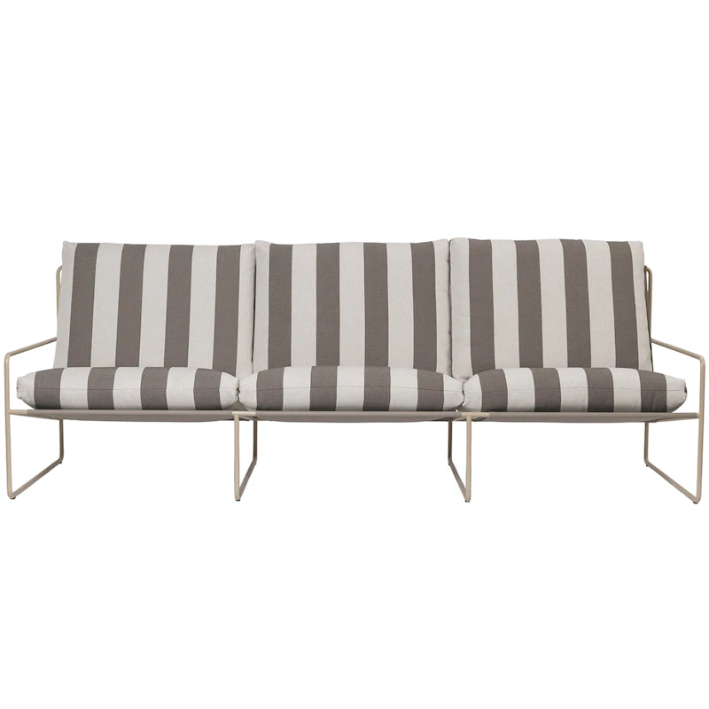 Desert 3-Seater Sofa, Cashmere / Stripe