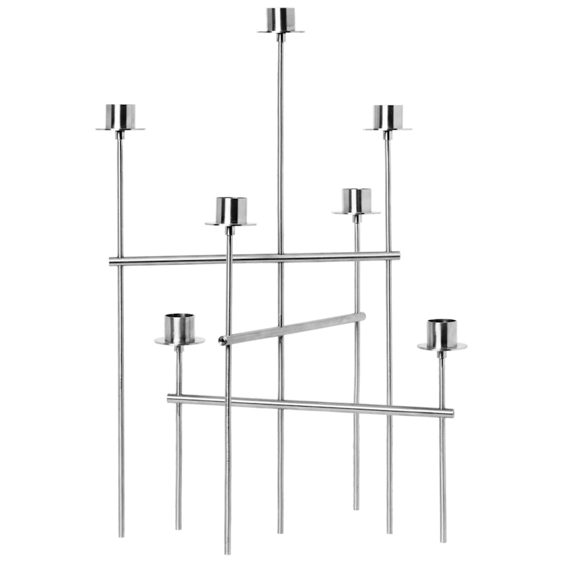 Elysia Candelabra, Stainless Steel