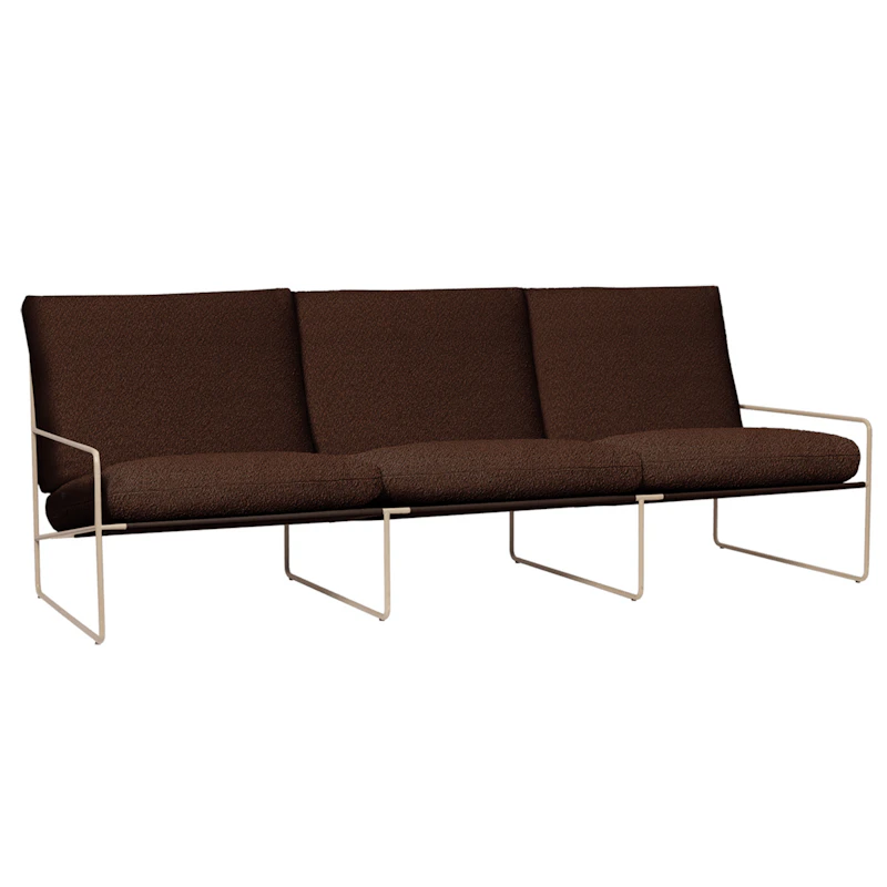 Desert 3-Seater Sofa, Chestnut / Cashmere