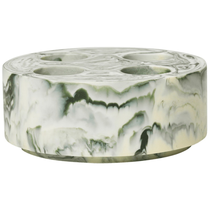 Mist Toothbrush Holder, Off-white / Emerald