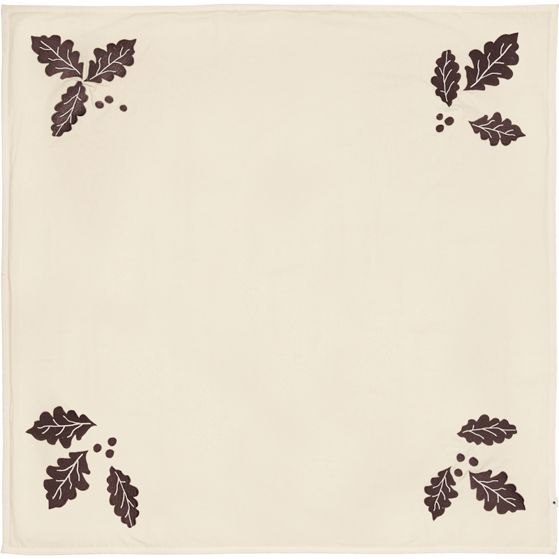 Oak Christmas Tree Rug Square, Natural