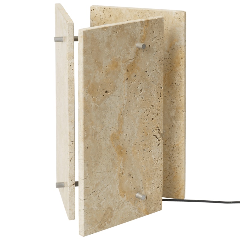 Oeste Table Lamp Travertine, Sand
