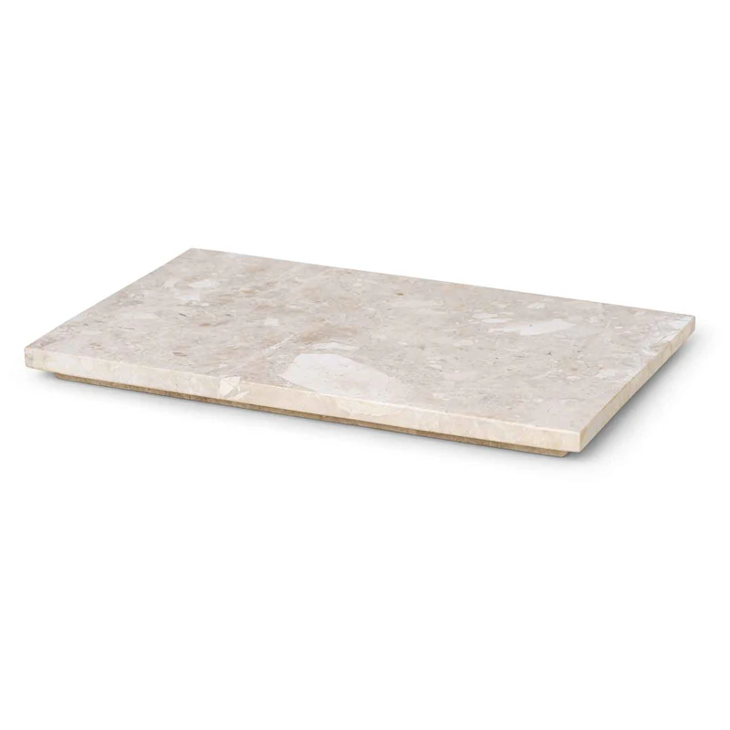 Plant Box Tray Marble 26x17 cm, Beige