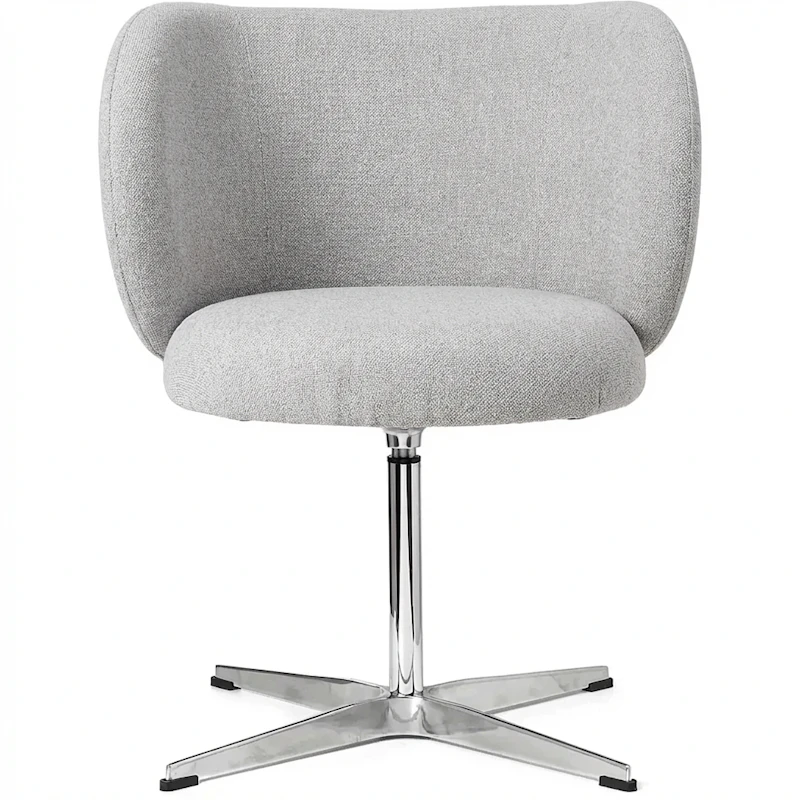 Rico Dining Swivel Bouclé Dining Chair, Off-white