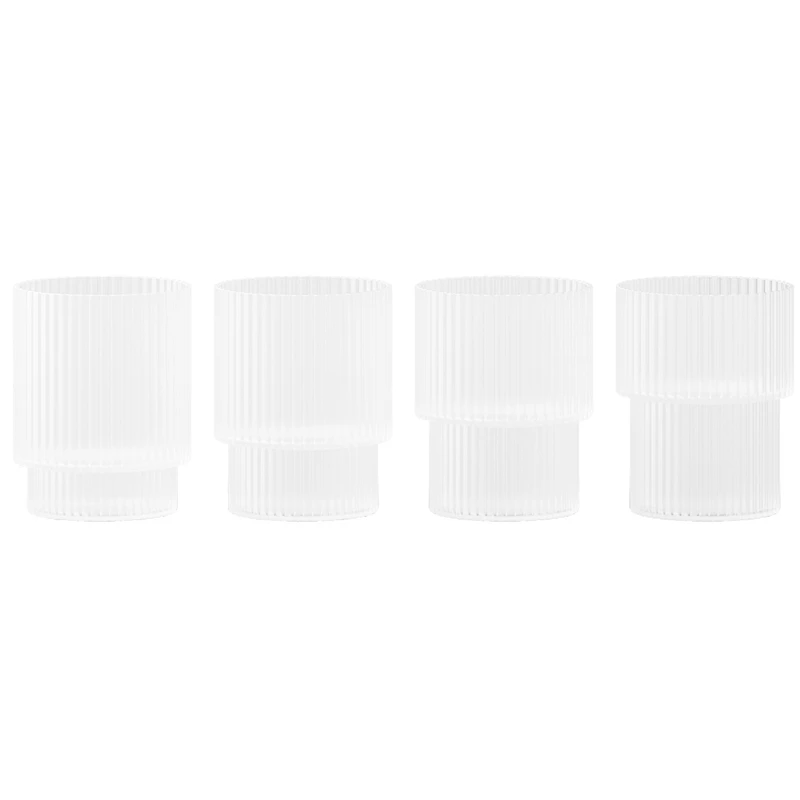 Ripple Glass 4-pack 6 cl, Frosted
