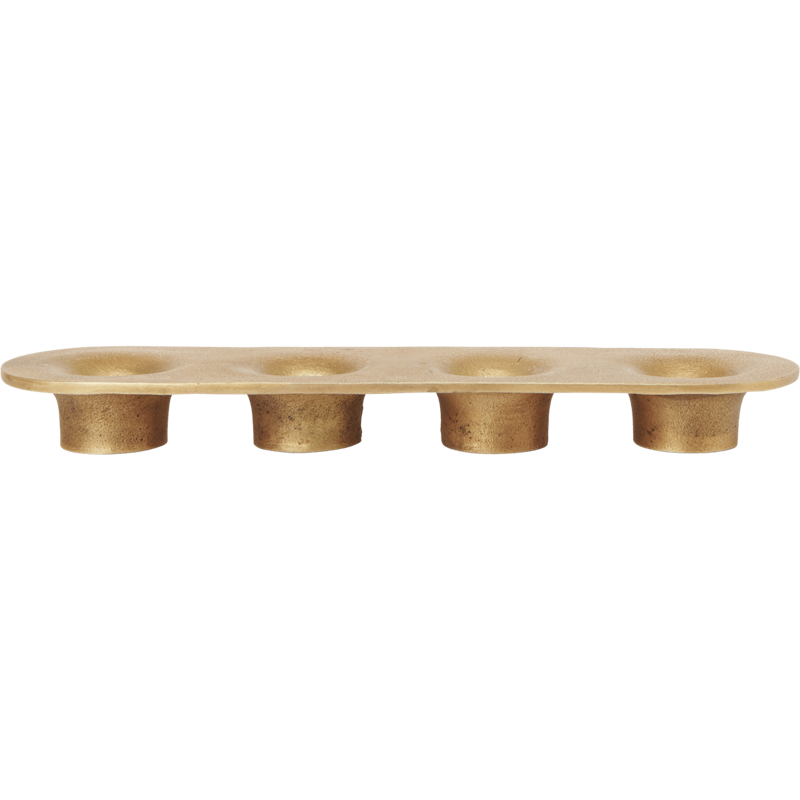 Soothe 4 Candle Holder, Brass