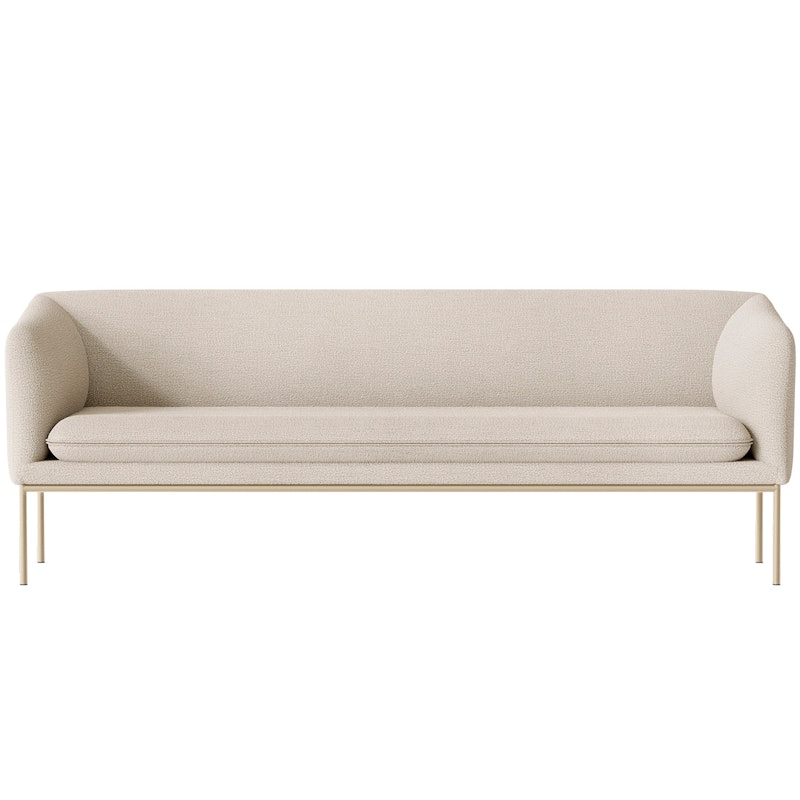 Turn Boucle 3-Sitzer-Sofa, Altweiß