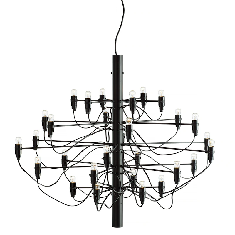 2097/50 Sarfatti Chandelier, Matte black