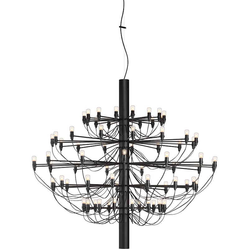 2097/75 Sarfatti Chandelier LED, Matte Black