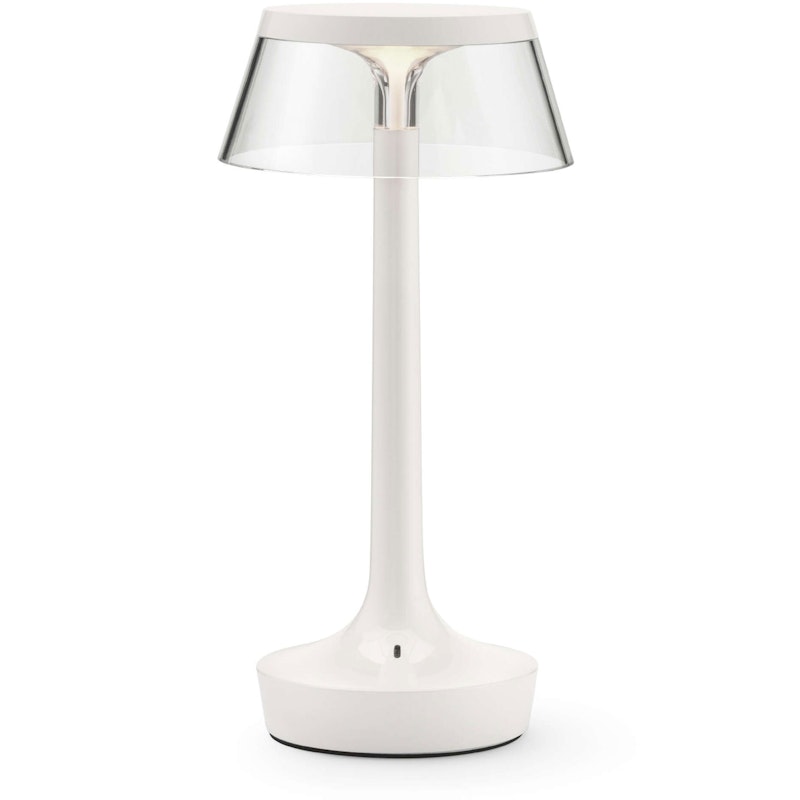 Bon Jour Unplugged Table Lamp Portable, Almost White