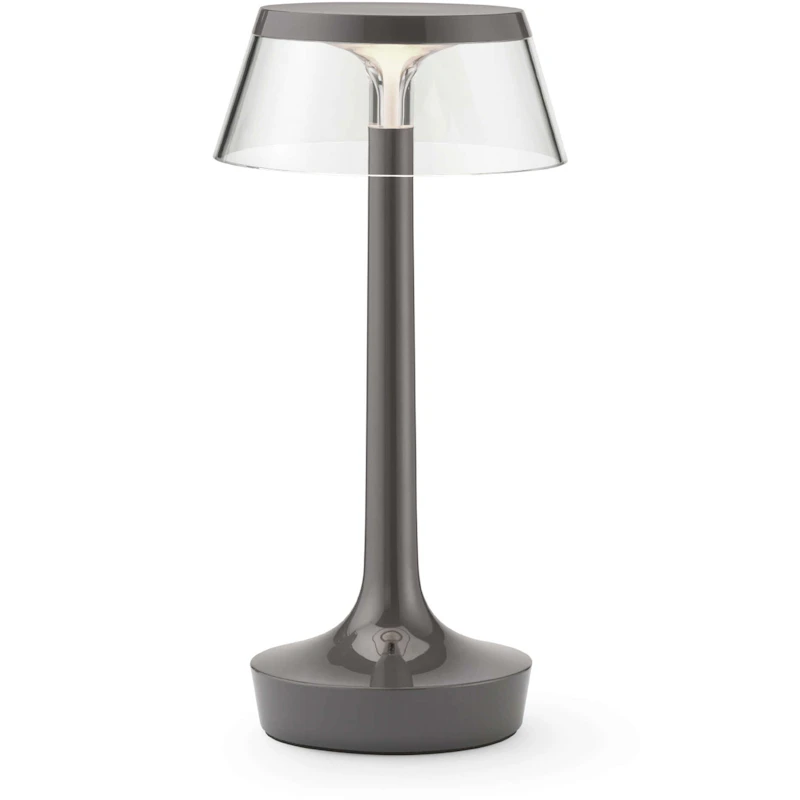 Bon Jour Unplugged Table Lamp Portable, Stormy Grey