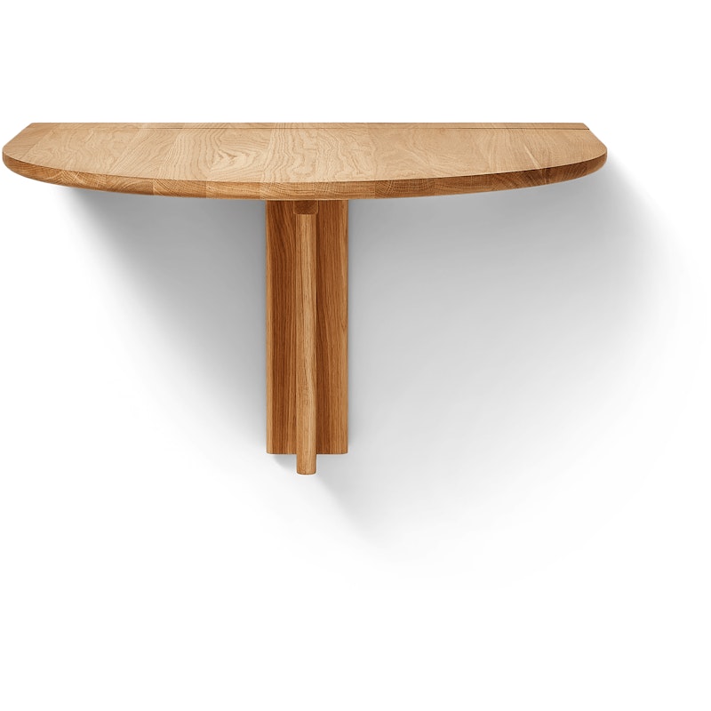 Trefoil Folding Wall Table, Oak