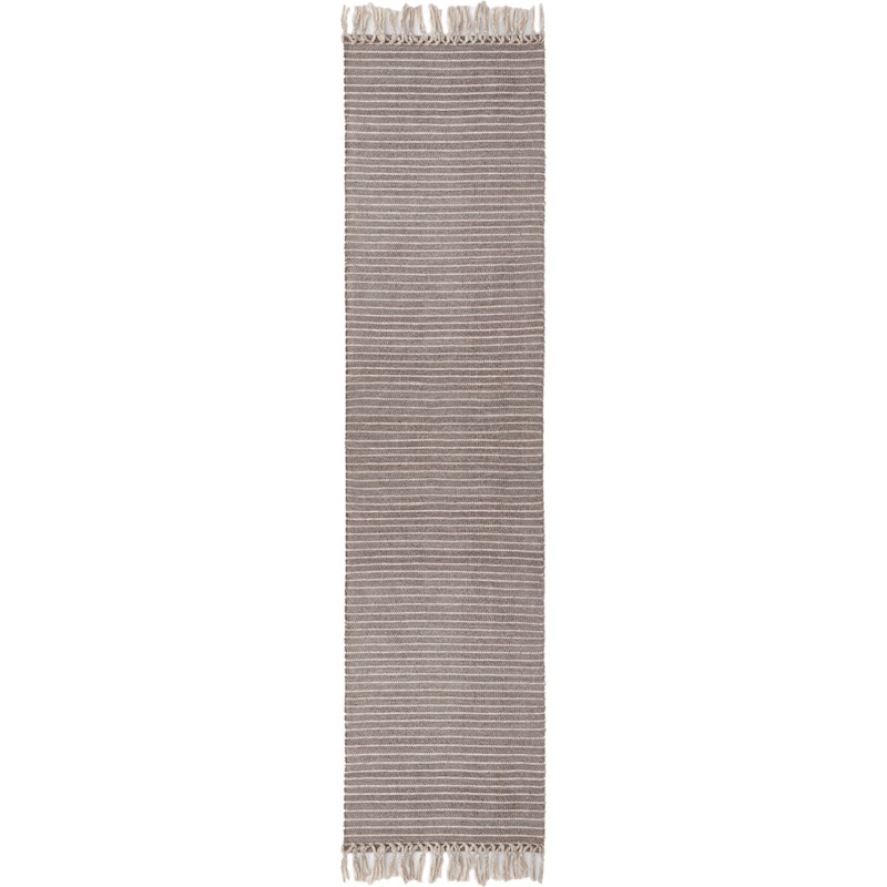 Bold Fringe Teppich 70x300 cm, Taupe