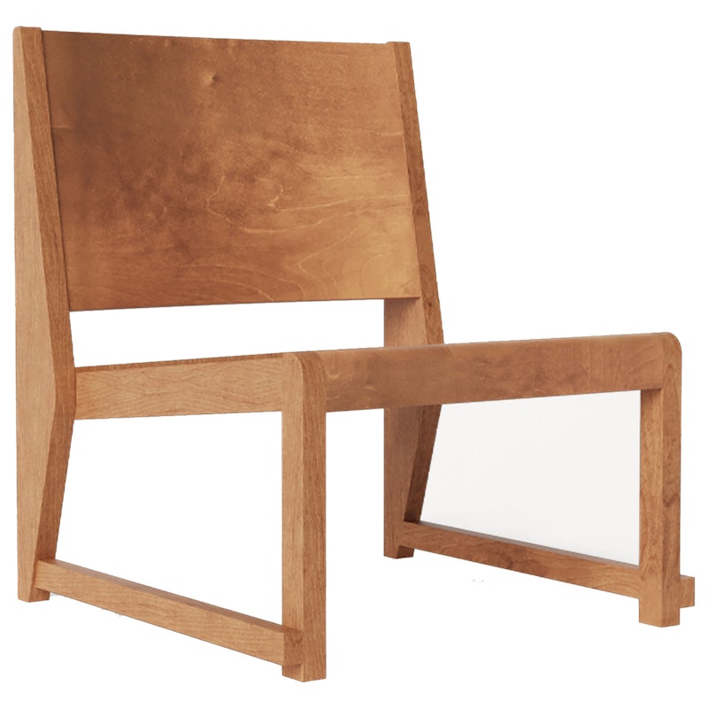 Easy Chair 01 Lounge Chair, Warm Brown