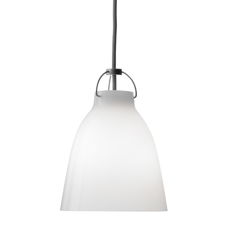 Caravaggio Opal Pendant P1, Cord 3 m, White