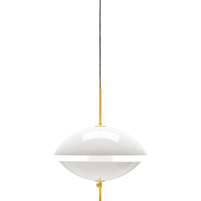 Clam Pendant White / Brass, 500 mm