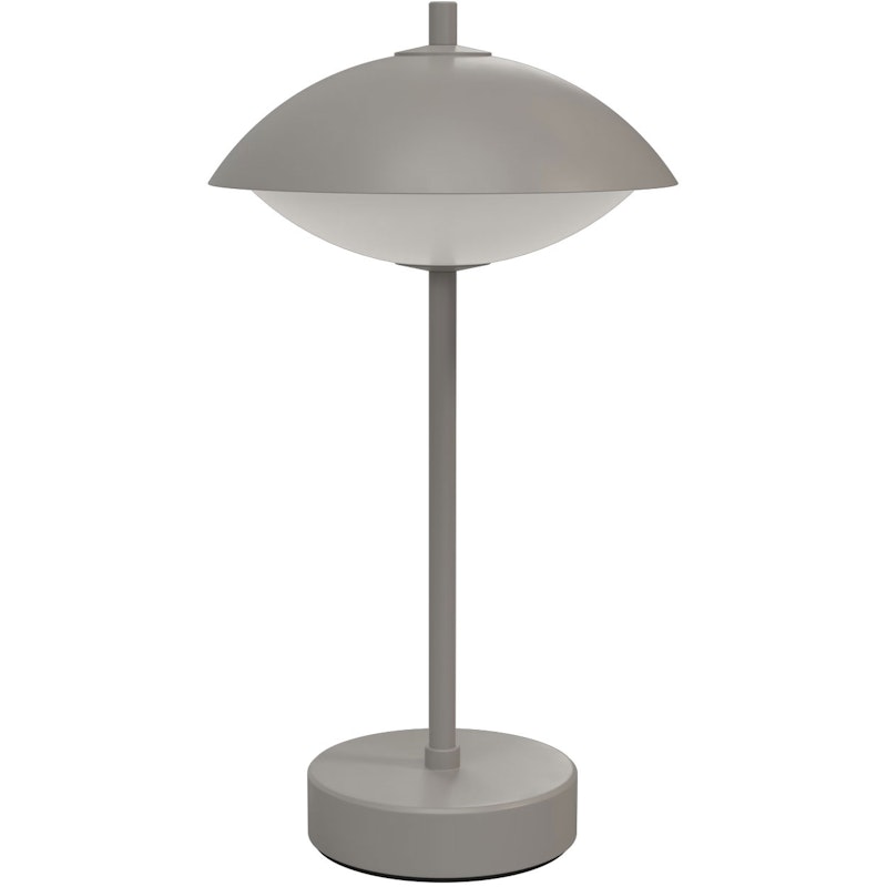 Clam Table Lamp Portable, Nine Grey