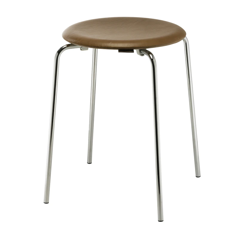 Dot Stool, Walnut / Chrome