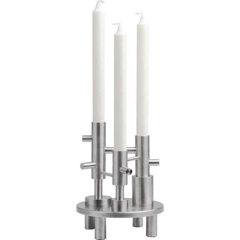 Jaime Hayon Candleholder L H:20 cm, Stainless Steel