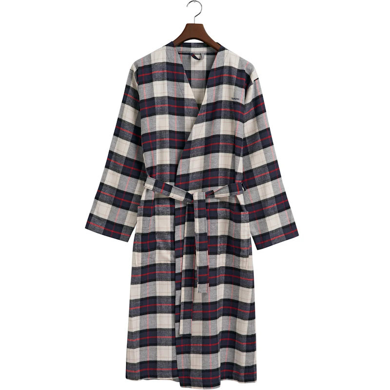 Flannel Robe Hazelwood Beige, S