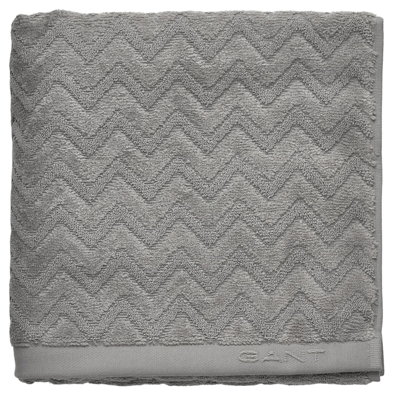 Jacquard Herringbone Bath Mat 60x90 cm, Concrete Grey