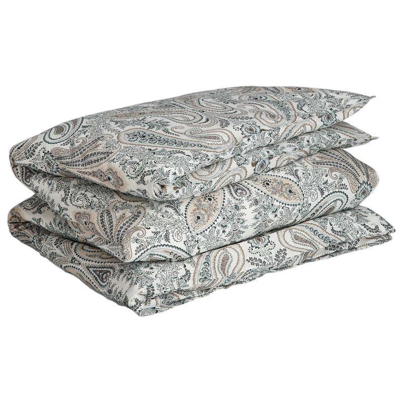 Key West Paisley Duvet Cover 150x210 cm, Tartan Green