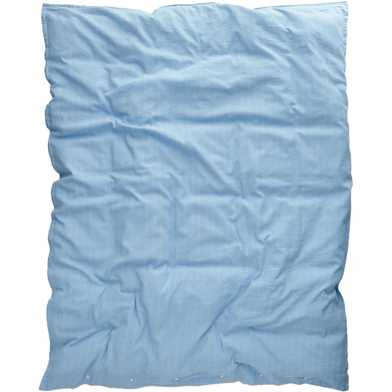 Pinstripe Bettbezug 150x210 cm, Shade Blue