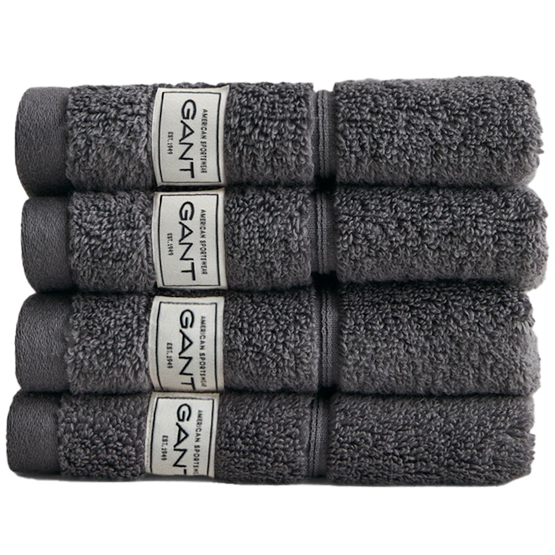 Premium Towels 30x30 cm 4-pack, Anchor Grey