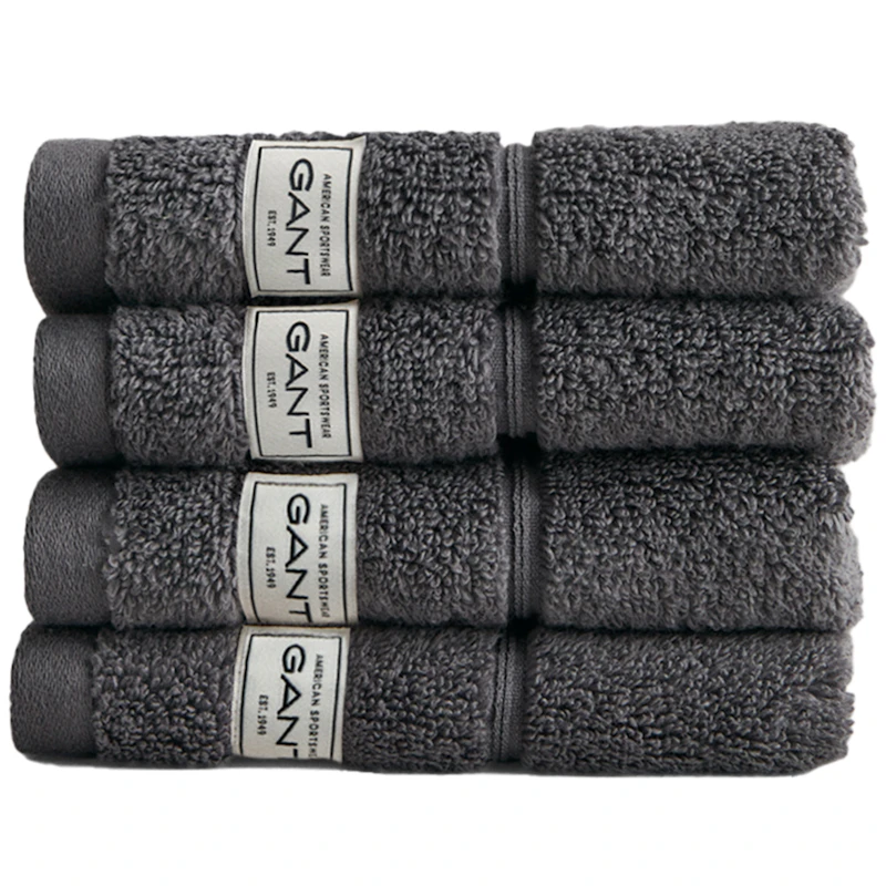 Premium Towels 30x30 cm 4-pack, Anchor Grey