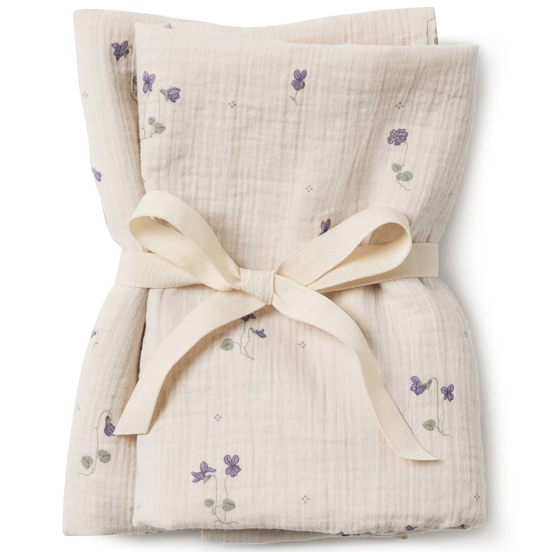 Viola Muslin Blanket 2-pack, 60x60 cm