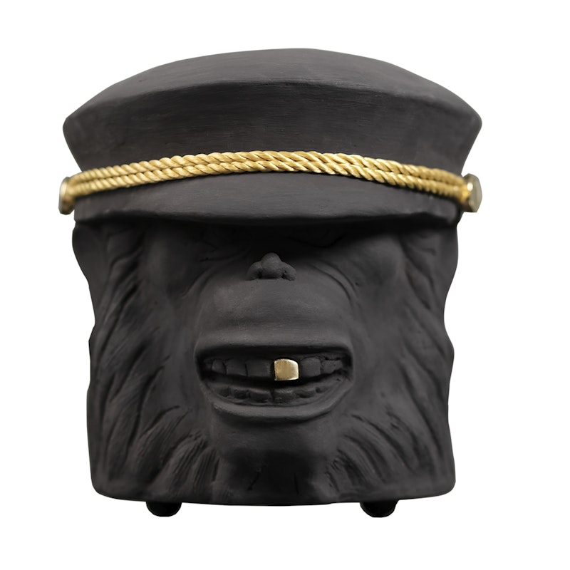 Monkey Face Pot Small, Black