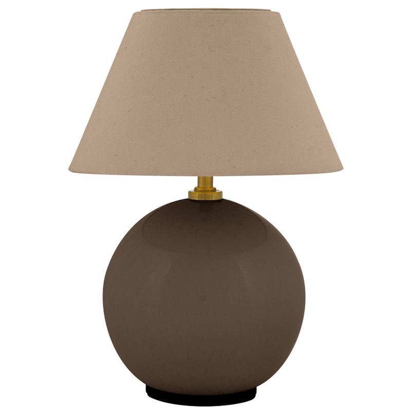 Iris 16 Table Lamp Portable, Mocha