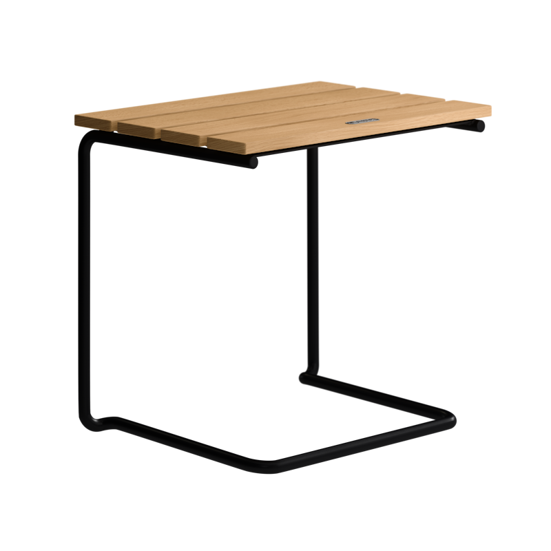 Footstool A3, Oiled Oak / Black