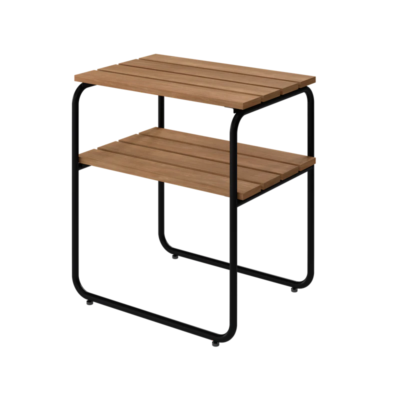 L45 Side Table, Teak / Black