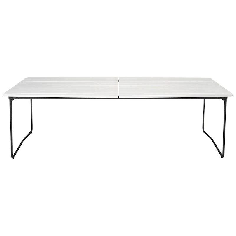 B31 Tisch 92x230 Cm, White lacquered Eiche / Schwarz