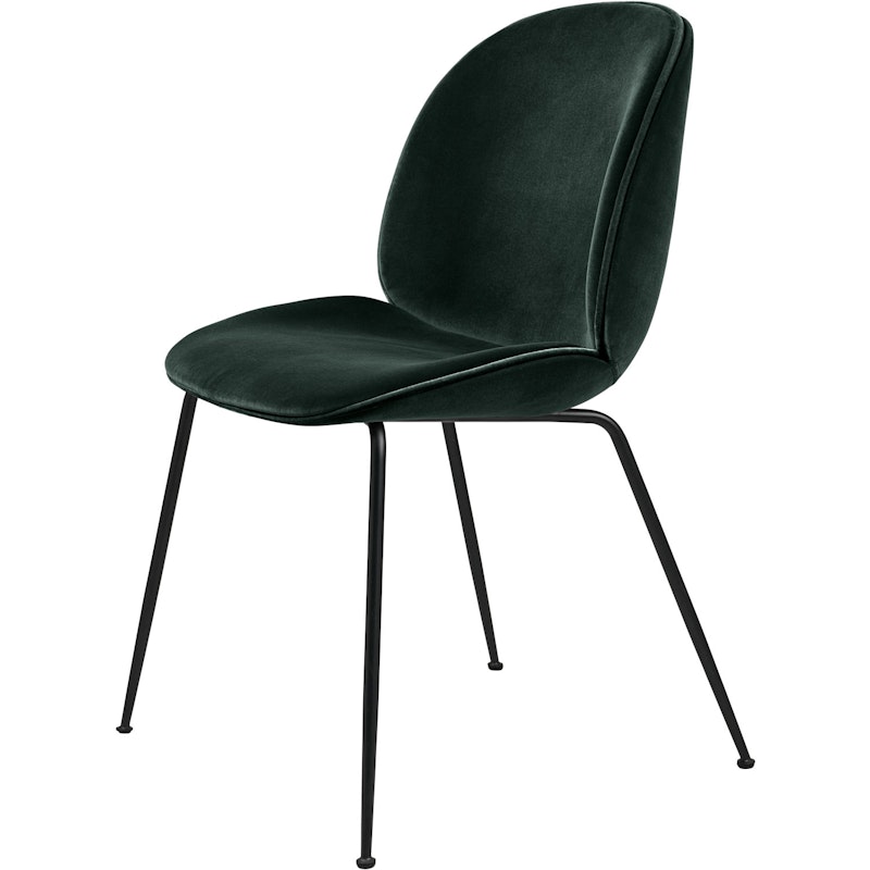 Beetle Stuhl Black / Velvet, Dark Green