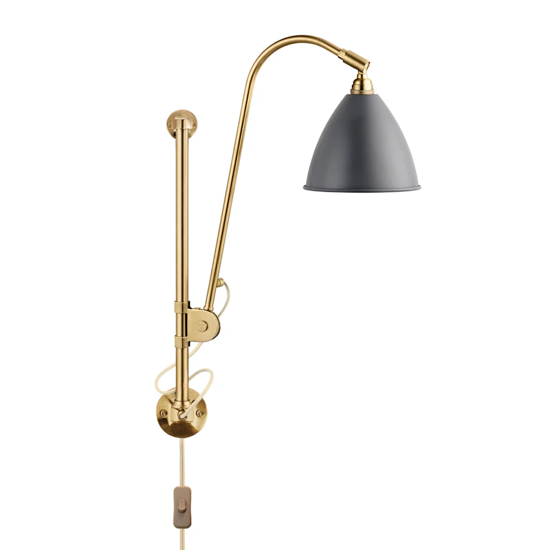 Bestlite BL5 Wall Lamp, Brass/ Grey