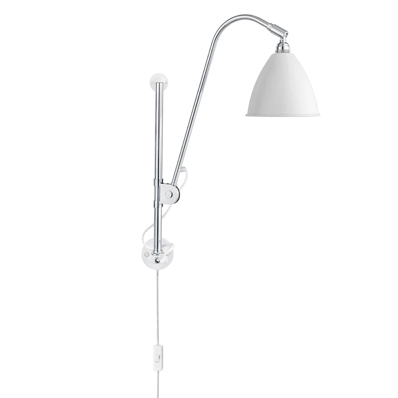 Bestlite BL5 Wall Lamp, Chrome/White