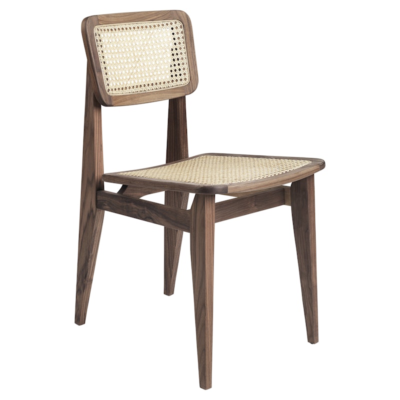 C-Chair Dining Stuhl, Walnuss/Rattan