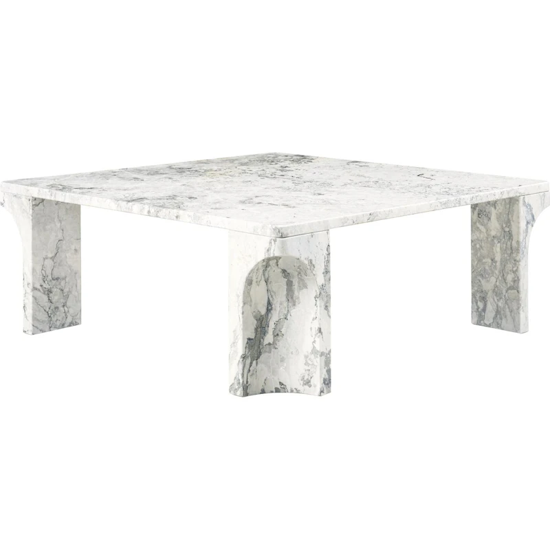 Doric Coffee Table 80x80 cm, Stormy Gray