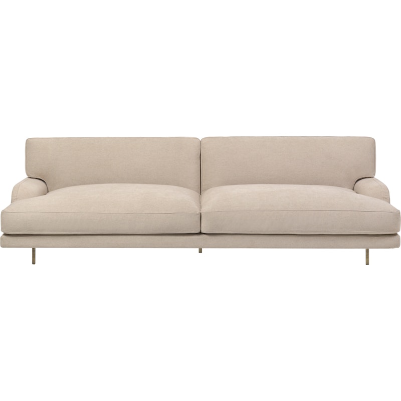 Flaneur Sofa FC 2,5-Sitzer, Bein Messing / Hot Madison 073 Beige