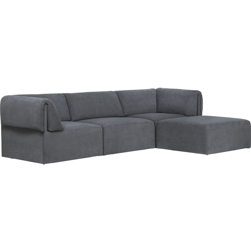 Wonder 3-Sitz-Sofa/ Chaise Longue, Hot Madison 1294/096 FC