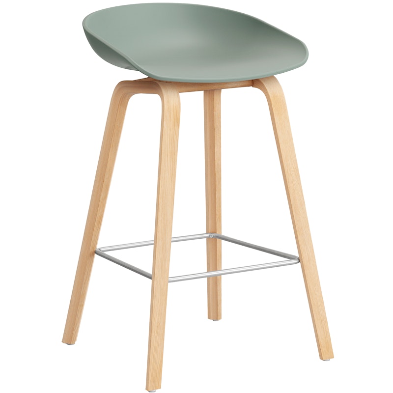 AAS 32 2.0 Barhocker 65 cm, Geseifte Eiche / Fall Green