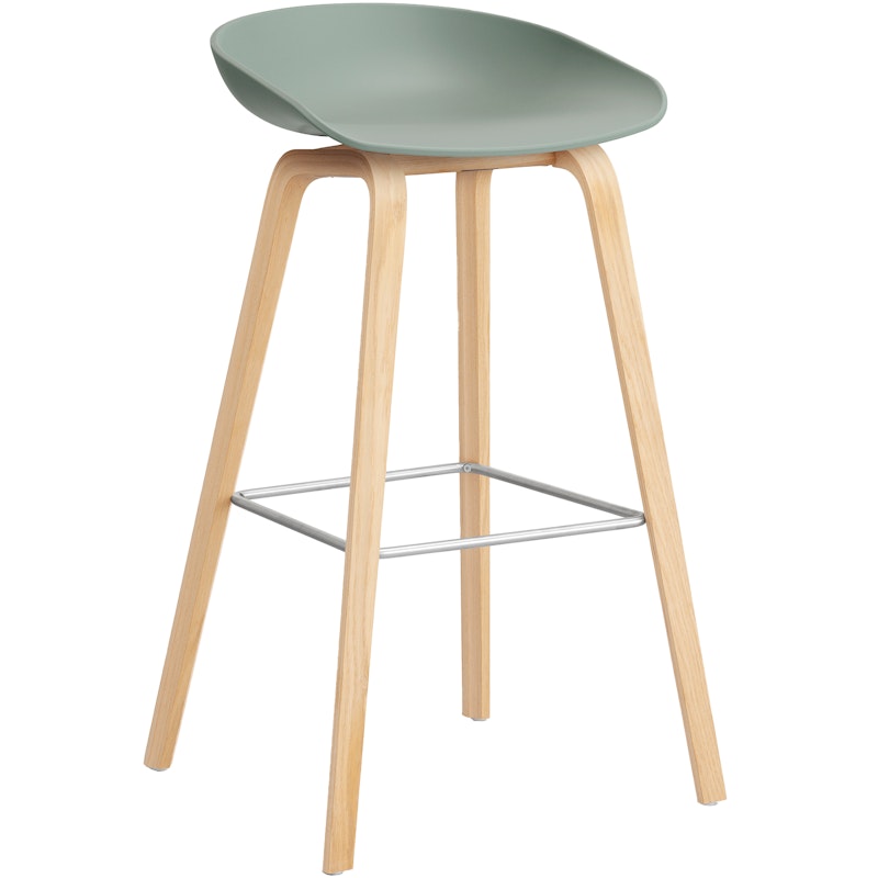 AAS 32 2.0 Barhocker 75 cm, Geseifte Eiche / Fall Green