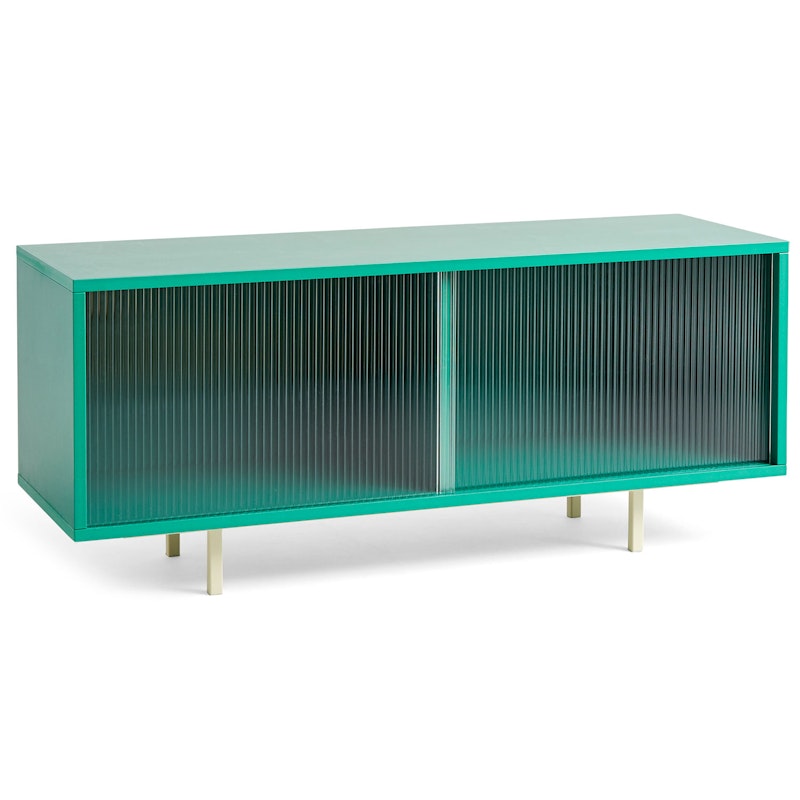 Colour Cabinet Sideboard Glastür, 120 cm / Dark Mint