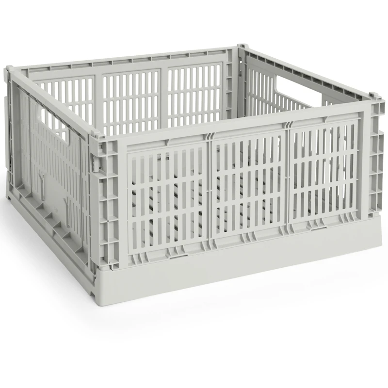 Colour Crate Large Square Storage, Grey