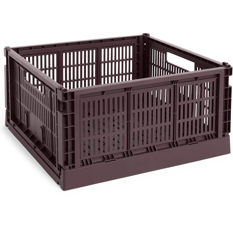 Colour Crate Large Square Storage, Bordeaux