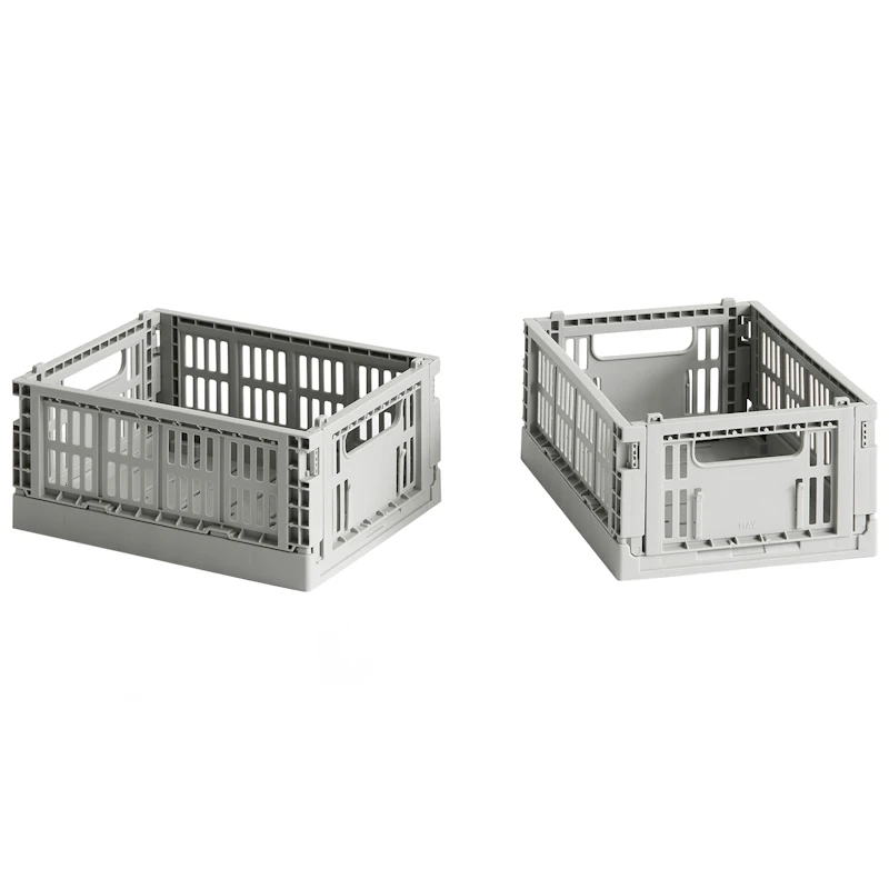 Colour Crate Storage Boxes Mini 2-pack, Light Grey