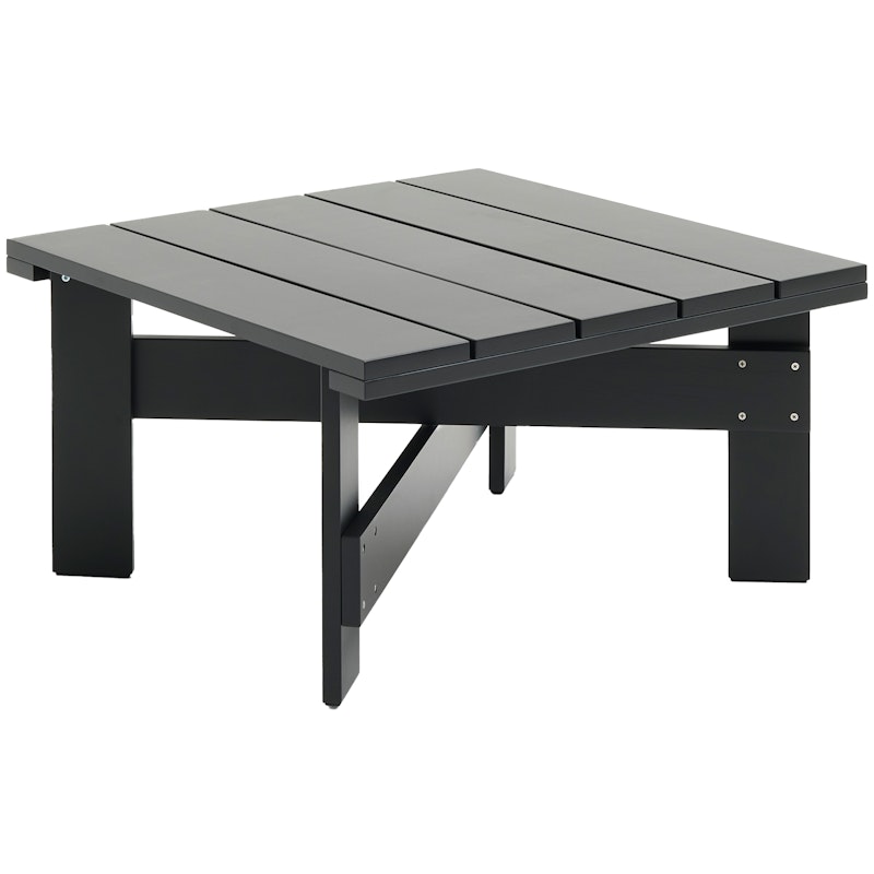 Crate Loungetisch 75x75 cm, Schwarz